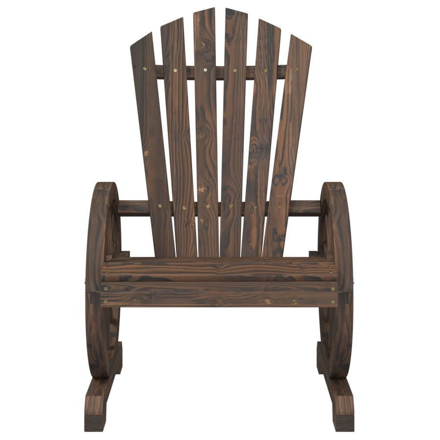 Tuinstoelen 4 St Adirondack Massief Vurenhout Beige En Antraciet