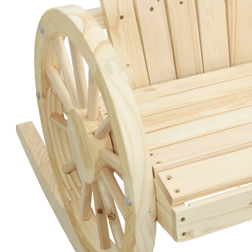 Schommelstoelen 2 St Adirondack Massief Vurenhout Zwart En Crème