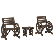 3-delige Loungeset massief vurenhout