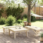 Garden benches 2 pcs solid spruce wood
