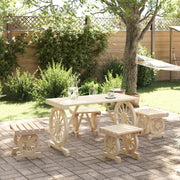 Tuintafel 115x55x65 cm massief vurenhout