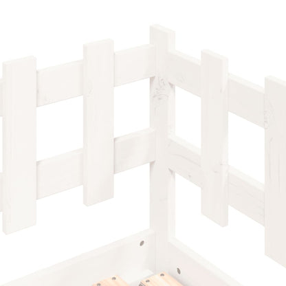 Slaapbank Uitschuifbaar 2X(80X200) Cm Massief Grenenhout 80 x 200 cm Wit