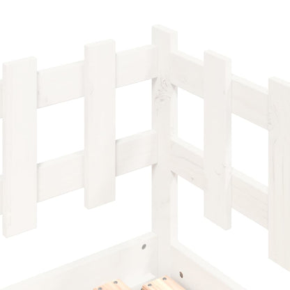 Slaapbank Uitschuifbaar Massief Grenenhout 2X(90X200) Cm 90 x 200 cm Wit