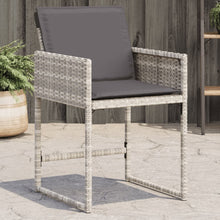 Tuinstoelen Met Kussens Poly Rattan Lichtgrijs