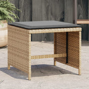 Tuinkrukken 4 stuks 41x41x36 cm poly rattan gemengd beige