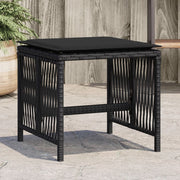 Tuinkrukken 4 stuks 41x41x36 cm poly rattan zwart