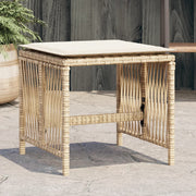 Tuinkrukken 4 stuks 41x41x36 cm poly rattan beige