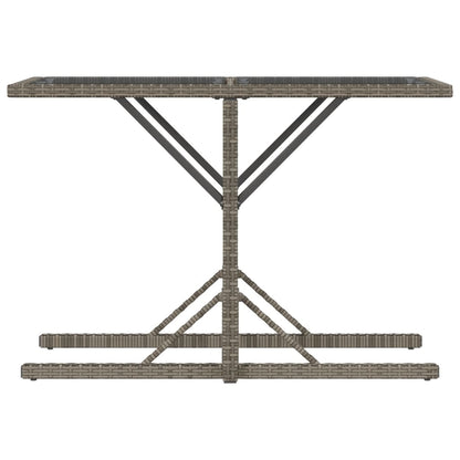 3-Delige Bistroset Met Kussens Poly Rattan Grijs