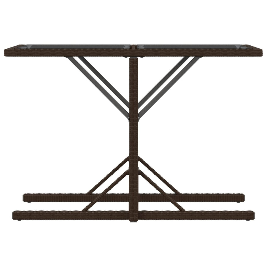 3-Delige Bistroset Met Kussens Poly Rattan Bruin