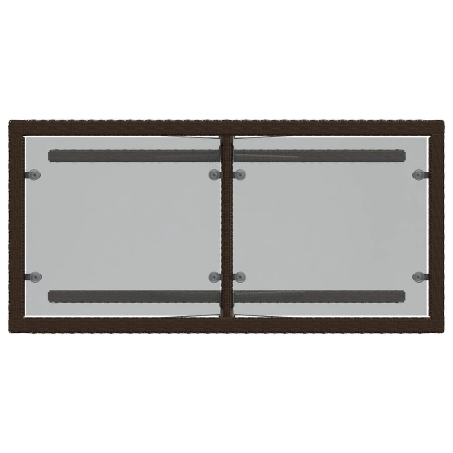 3-Delige Bistroset Met Kussens Poly Rattan Bruin