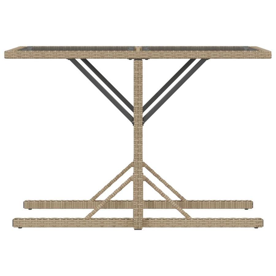 3-Delige Bistroset Met Kussens Poly Rattan Beige