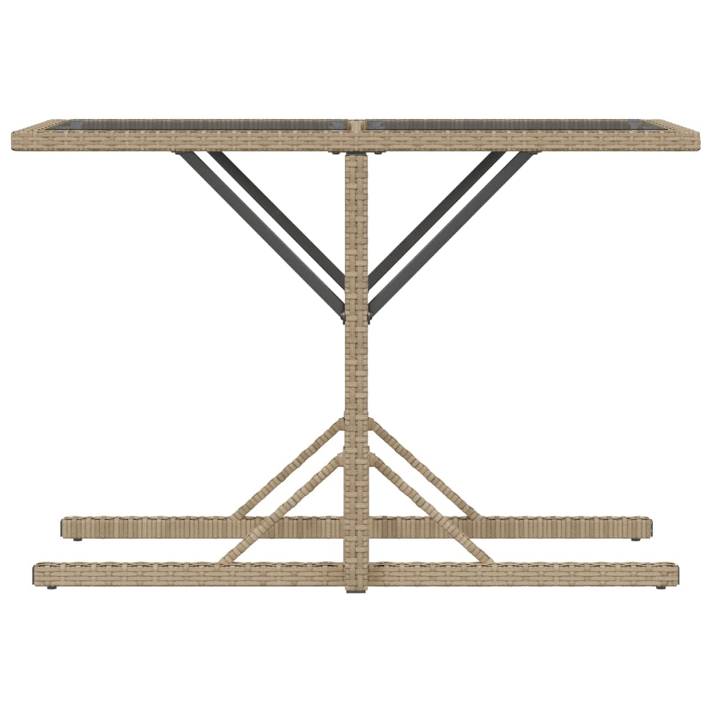 3-delige Bistroset met kussens poly rattan gemengd beige