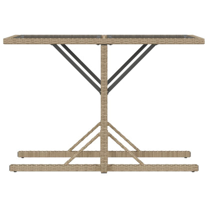 3-delige Bistroset met kussens poly rattan gemengd beige