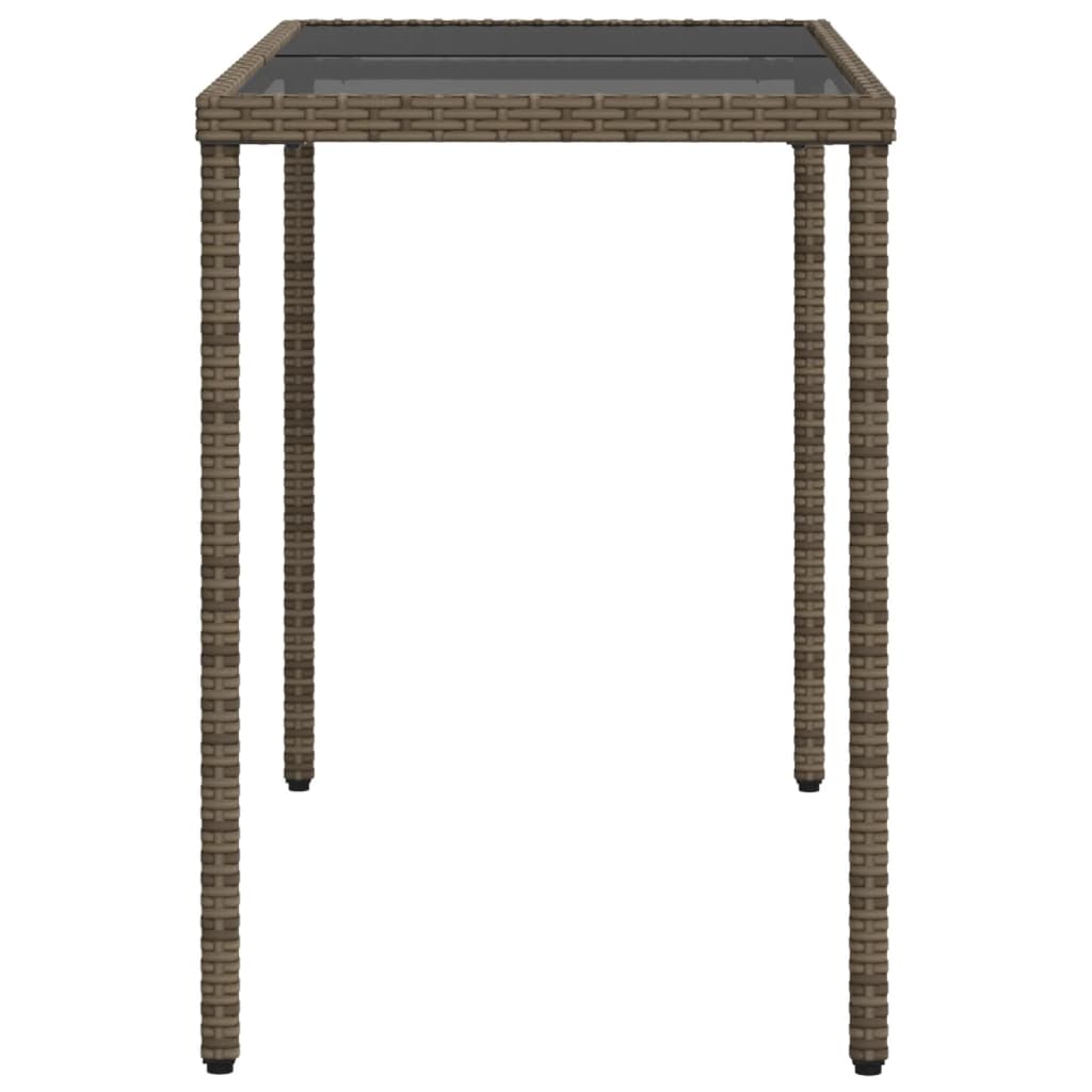 5-delige Tuinset met kussens poly rattan grijs