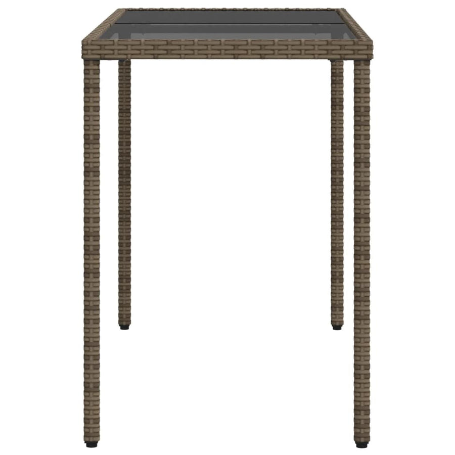 5-delige Tuinset met kussens poly rattan grijs