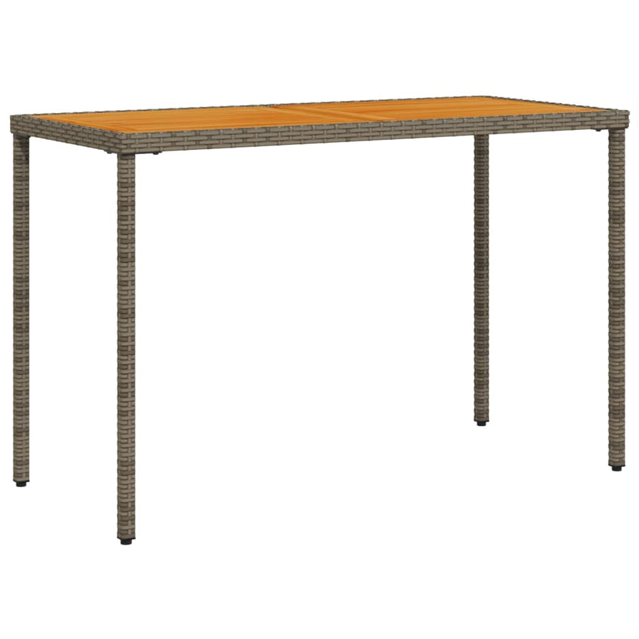 5-delige Tuinset met kussens poly rattan grijs