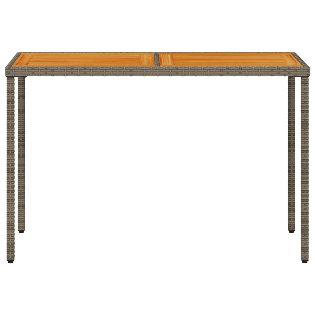 5-delige Tuinset met kussens poly rattan grijs