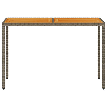 5-delige Tuinset met kussens poly rattan grijs