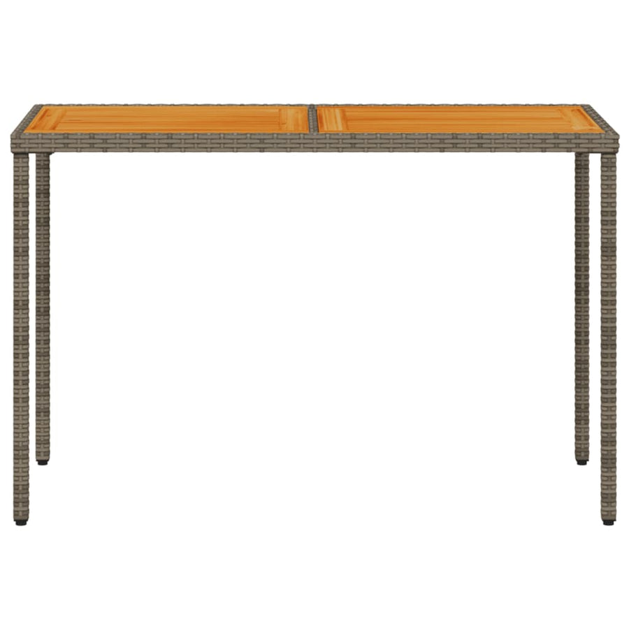 5-delige Tuinset met kussens poly rattan grijs