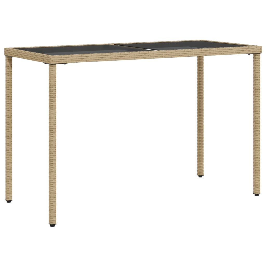 5-delige Tuinset met kussens poly rattan gemengd beige