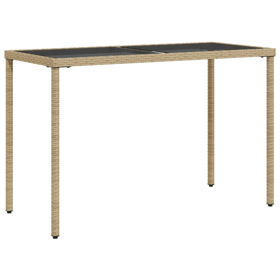 5-delige Tuinset met kussens poly rattan gemengd beige
