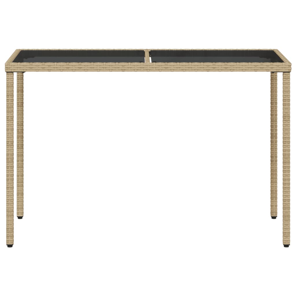 5-delige Tuinset met kussens poly rattan gemengd beige