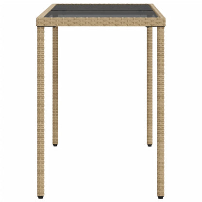 5-delige Tuinset met kussens poly rattan gemengd beige