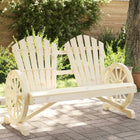2-Seater Adirondack Garden Chair Solid Spruce Wood