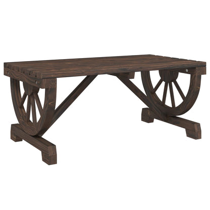 Tuintafel 90x50x40 cm massief vurenhout