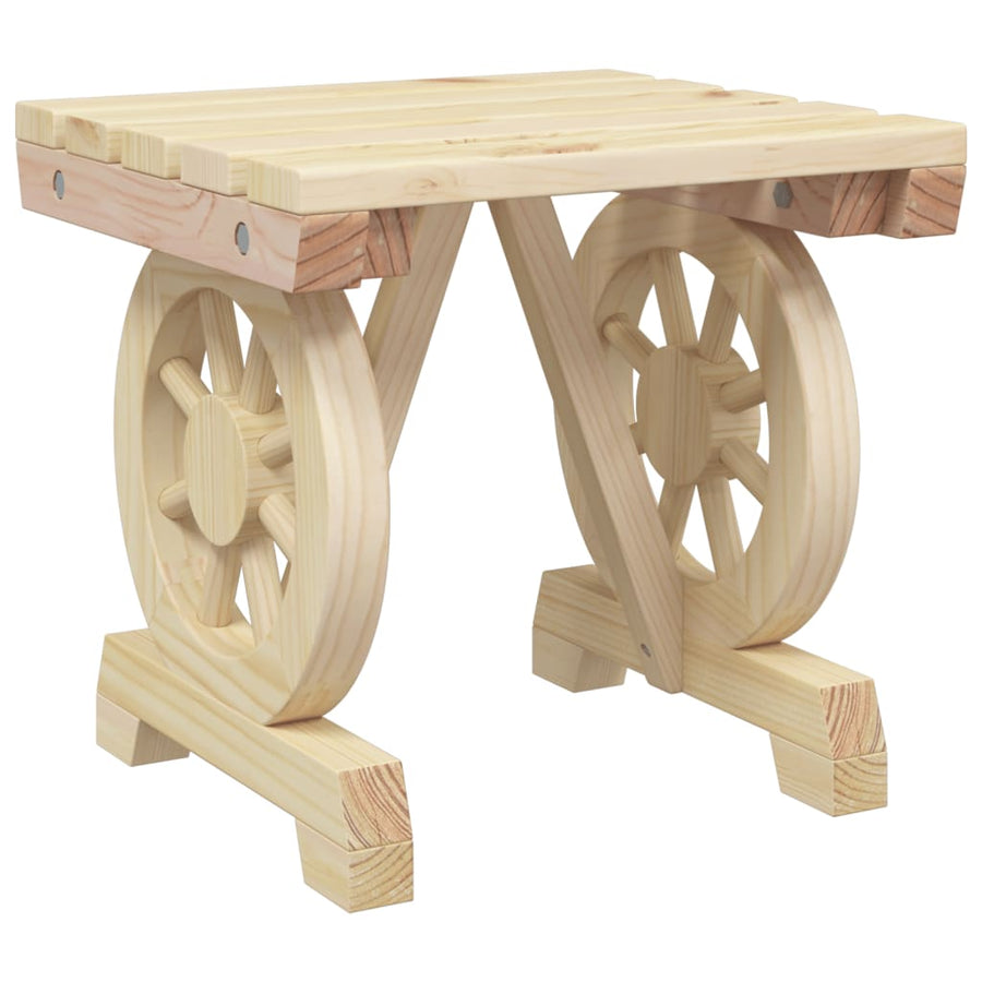 Tuinvoetenbank 40X36,5X38,5 Cm Massief Vurenhout