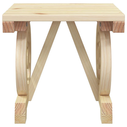 Tuinvoetenbank 40X36,5X38,5 Cm Massief Vurenhout