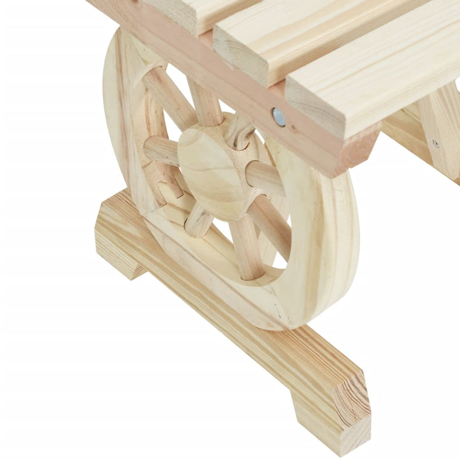 Tuinvoetenbank 40X36,5X38,5 Cm Massief Vurenhout