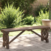 Garden bench 115 cm solid spruce wood