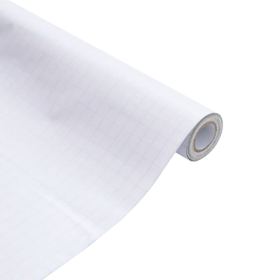 Raamfolie mat 60x500 cm PVC wit