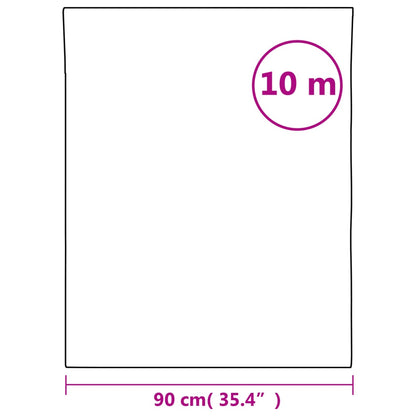 Raamfolie mat 90 x 1000 cm PVC wit