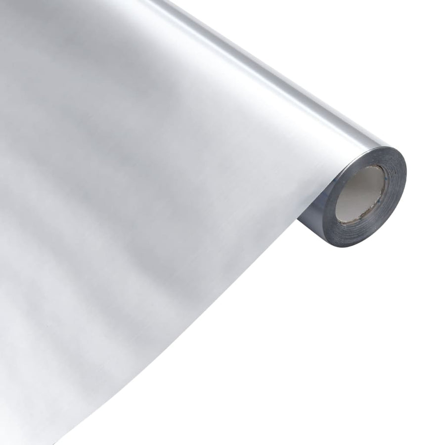 Meubelfolie Zelfklevend 90X500 Cm Pet Zilverkleurig