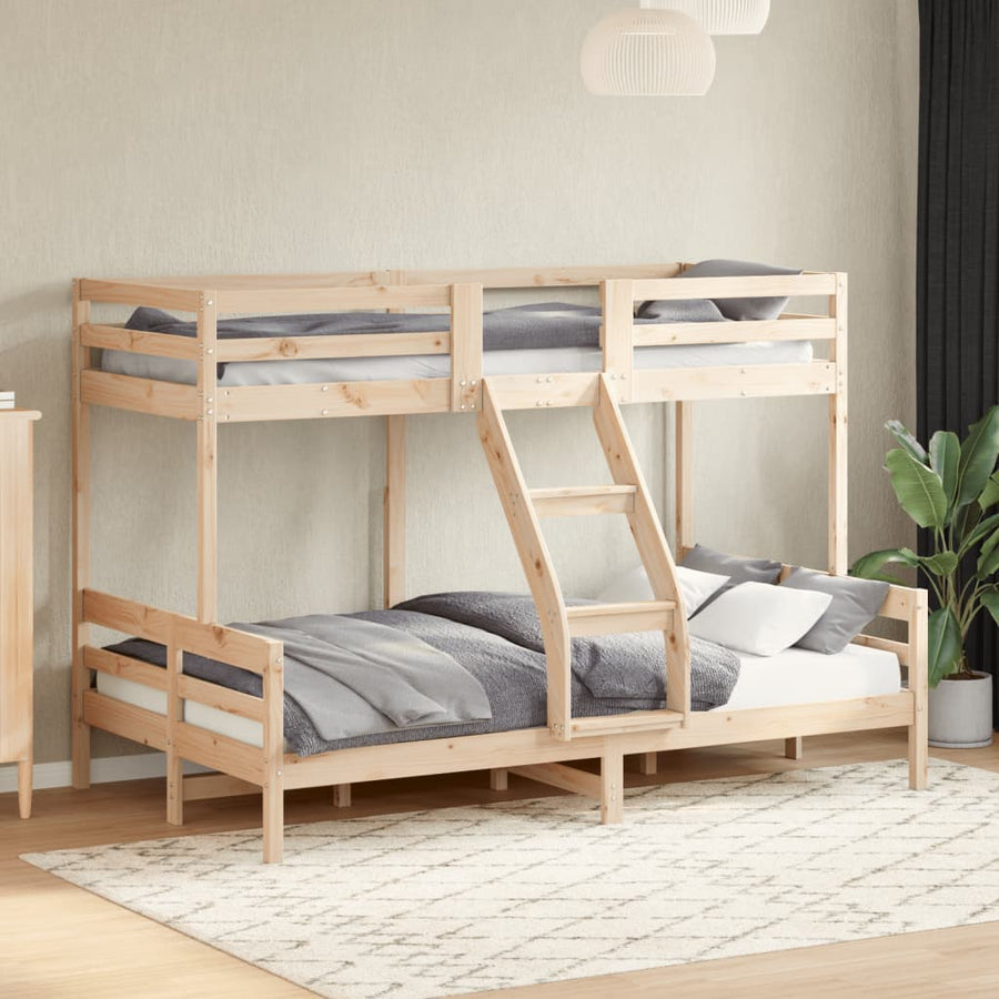 Stapelbed massief grenenhout 80x200/120x200 cm
