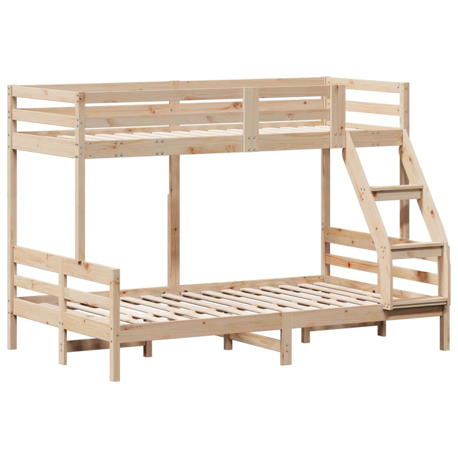 Stapelbed Massief Grenenhout 80X200/120X200 Cm Naturel