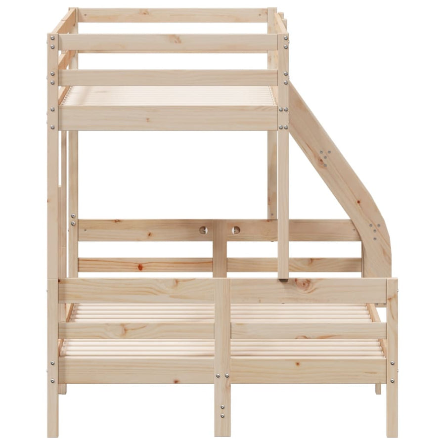 Stapelbed Massief Grenenhout 80X200/120X200 Cm Naturel