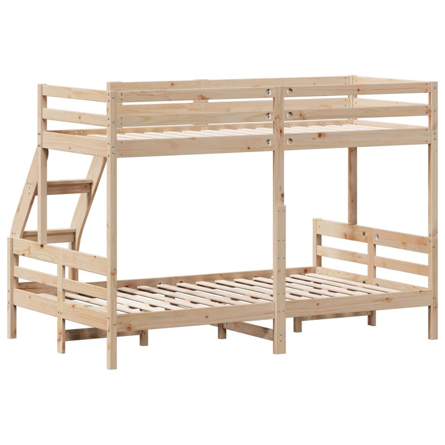 Stapelbed Massief Grenenhout 80X200/120X200 Cm Naturel