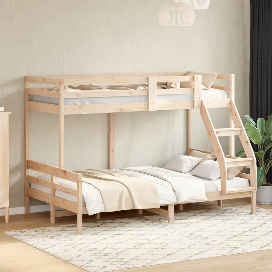 Stapelbed Massief Grenenhout 80X200/120X200 Cm Naturel