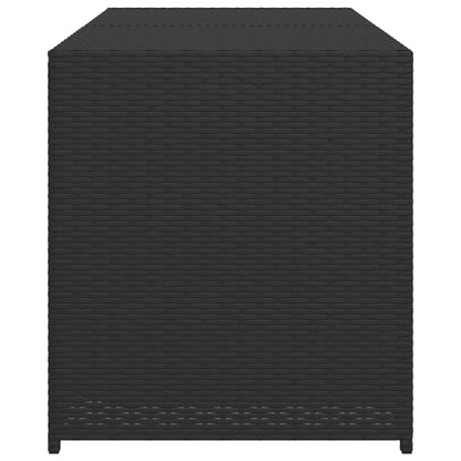 Tuinbox 283 L Poly Rattan Zwart