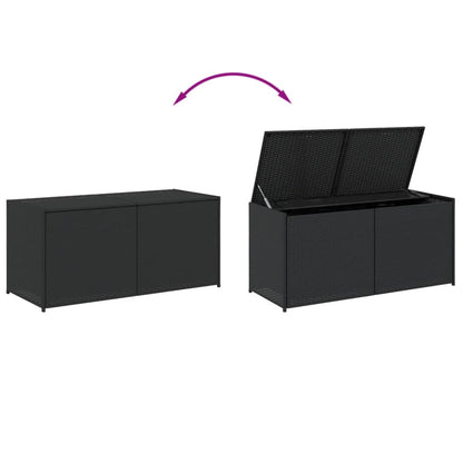 Tuinbox 283 L Poly Rattan Zwart
