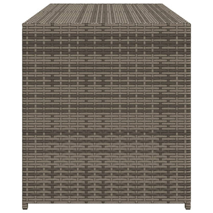 Tuinbox 283 L Poly Rattan Grijs