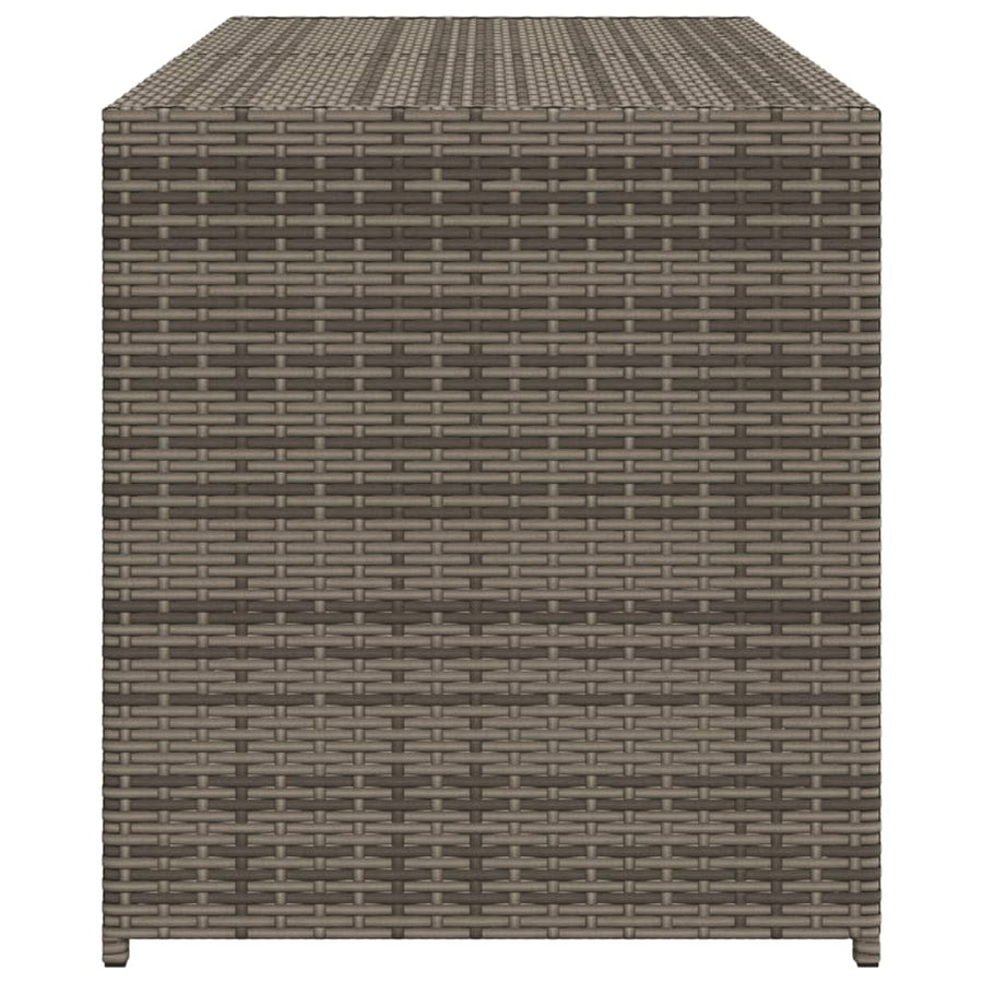 Tuinbox 283 L Poly Rattan Grijs
