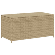 Tuinbox Met Wielen 190 L Poly Rattan Gemengd Beige