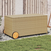 Tuinbox 190L poly rattan gemengd beige