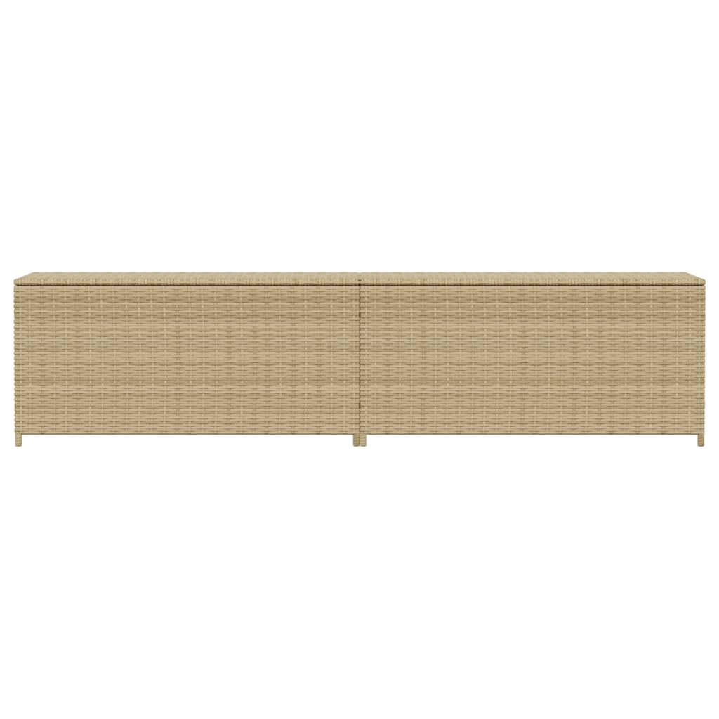 Tuinbox Met Wielen 469 L Poly Rattan 200 x 50 x 58 cm