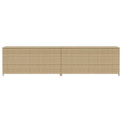 Tuinbox Met Wielen 469 L Poly Rattan 200 x 50 x 58 cm