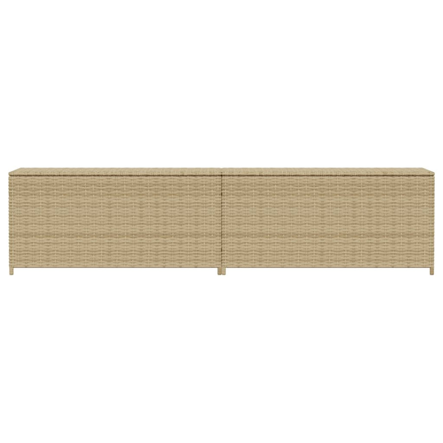 Tuinbox Met Wielen 469 L Poly Rattan 200 x 50 x 58 cm